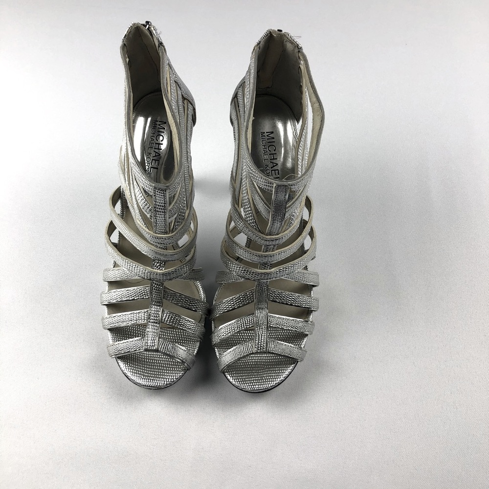 Michael Kors Silver strap heels